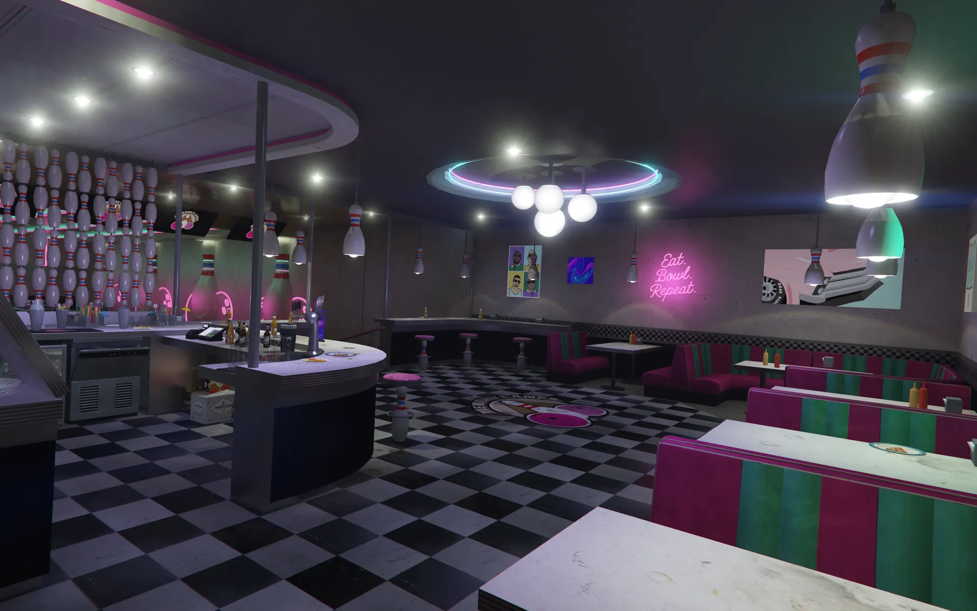 Memory Lanes dining area GTA V FiveM Interior MLO