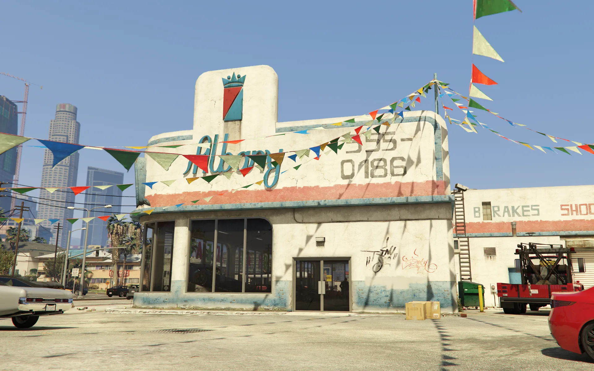 Mosley Auto Service exterior GTA V FiveM Interior MLO