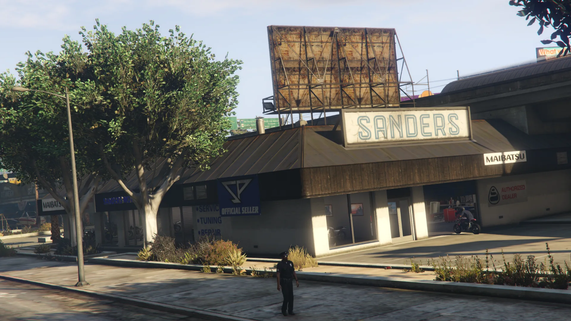 Sanders Motorcycles exterior view GTA V FiveM Interior MLO