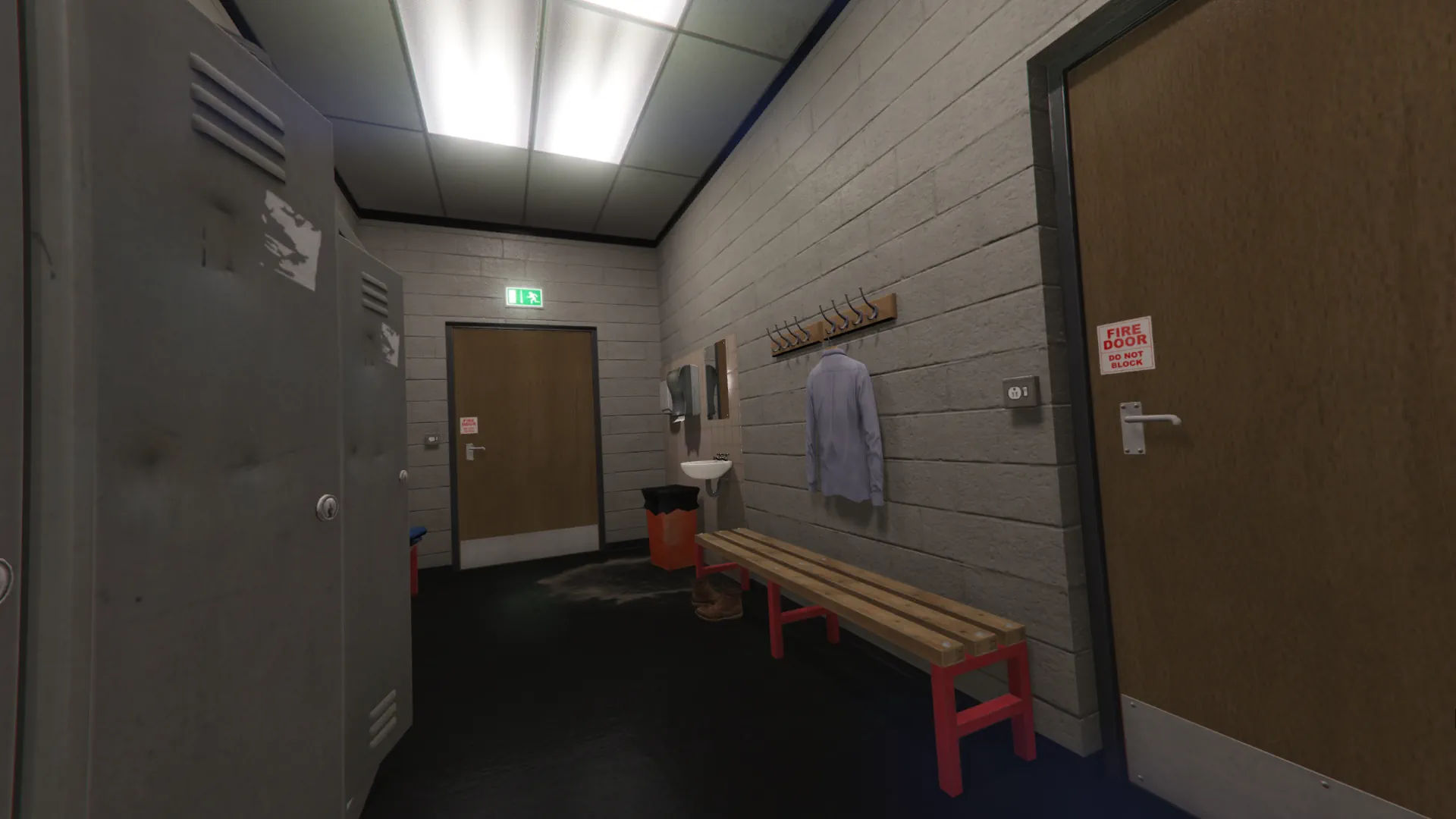 Sanders Motorcycles staff hallway GTA V FiveM Interior MLO