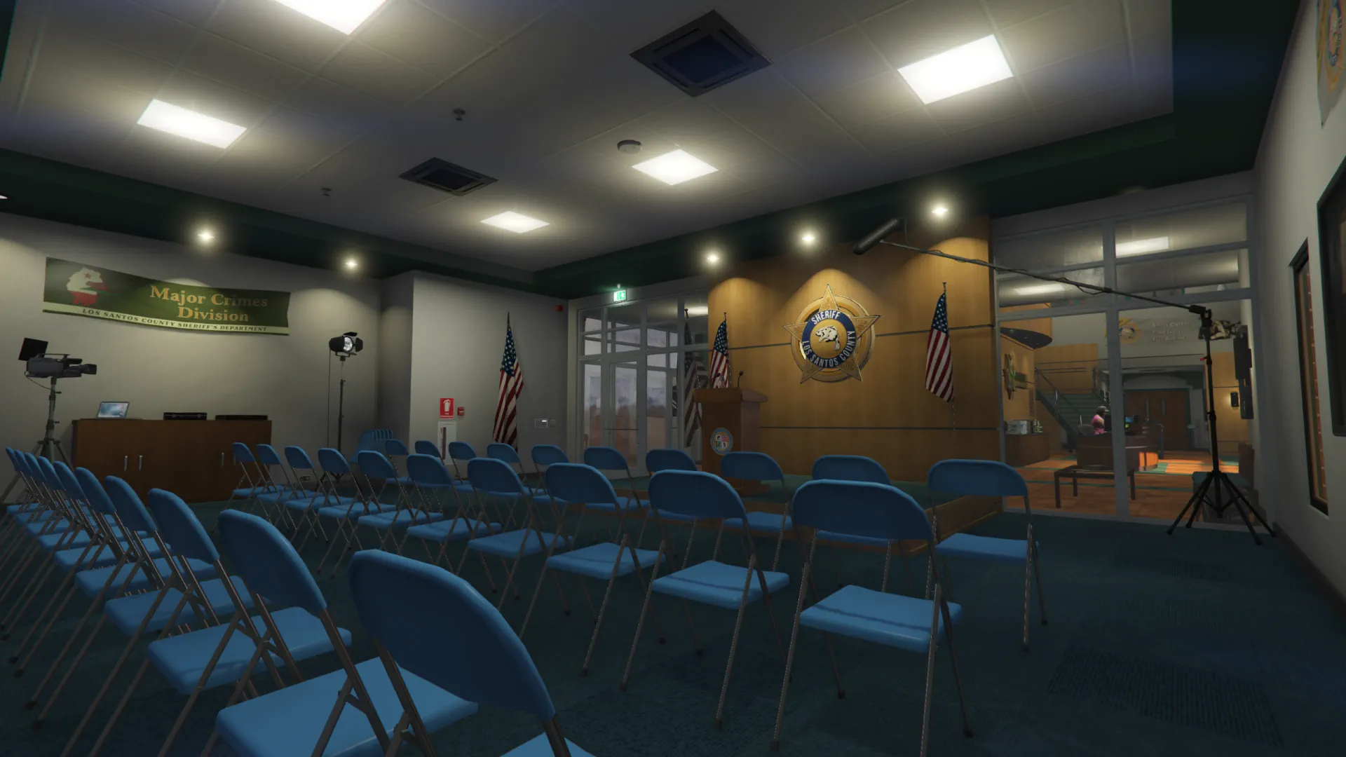 Sheriff Department conference room GTA V FiveM Interior MLO
