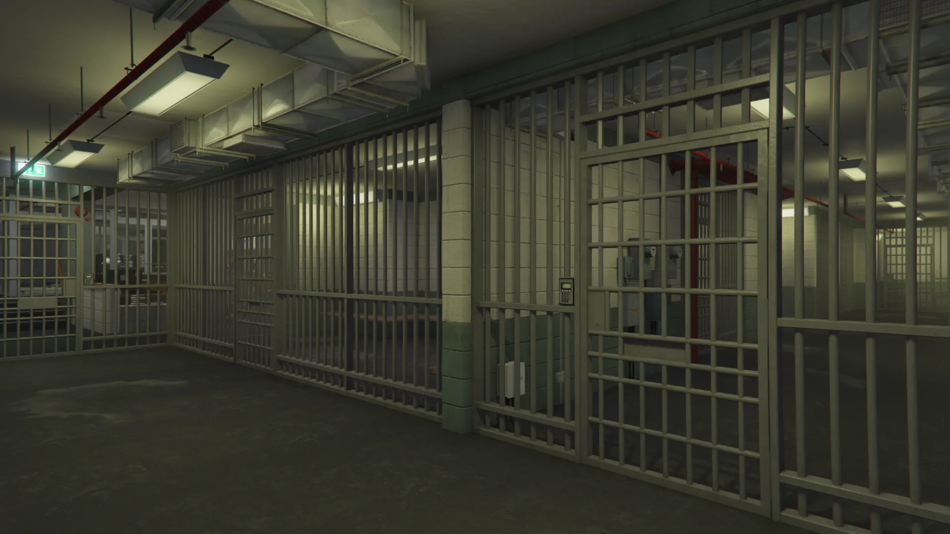 Sheriff Department cell access hallway GTA V FiveM Interior MLO
