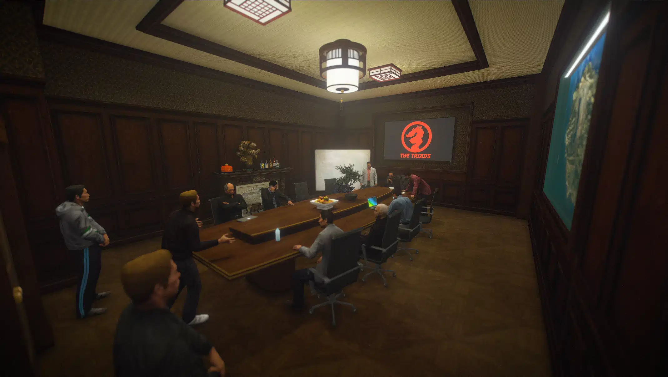 Peyote Casino Vinewood Boulevard view of the illuminated shop front, GTA V FiveM Interior MLO