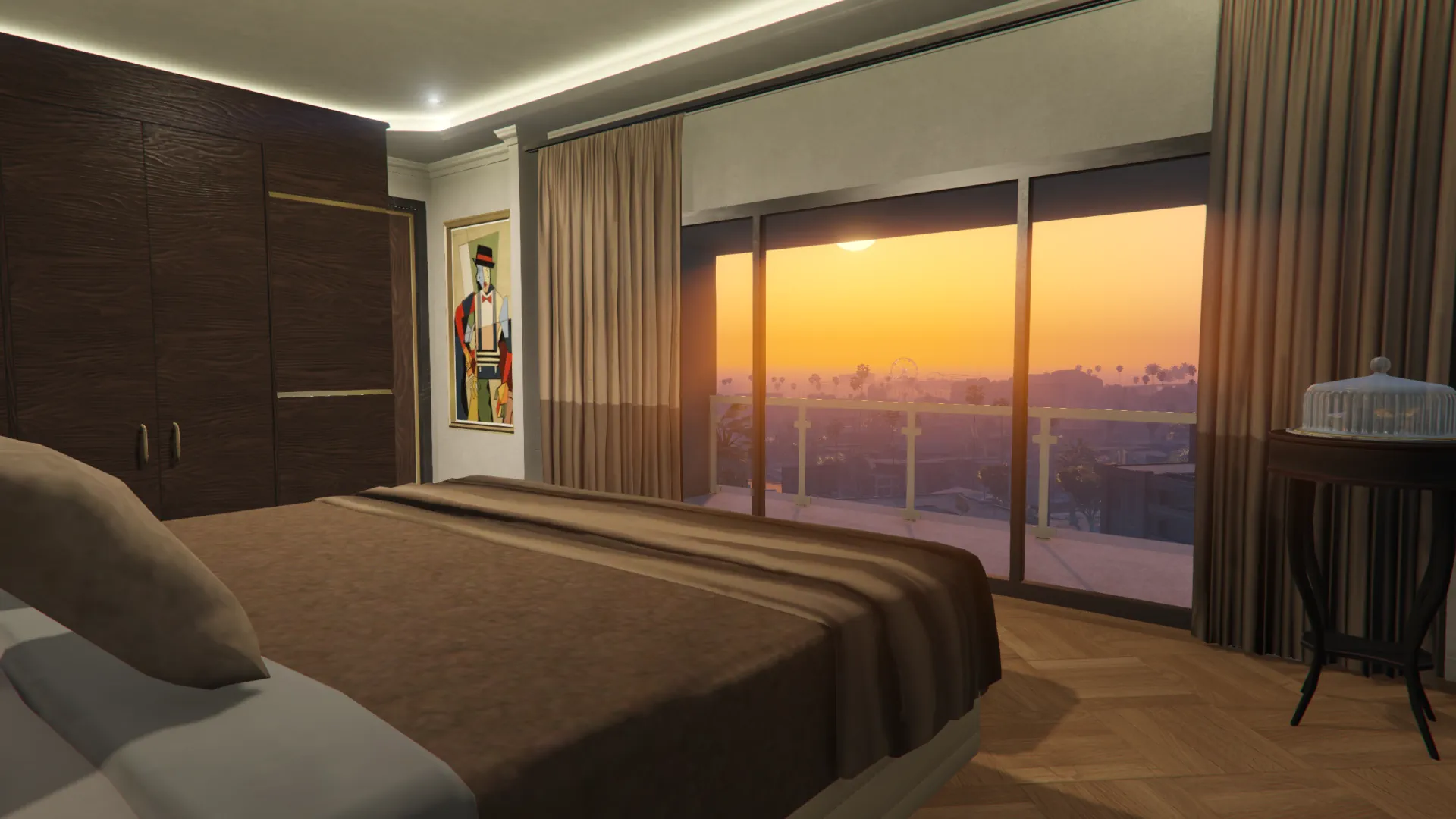 Von Crastenburg Hotel room with sunset view GTA V FiveM Interior MLO